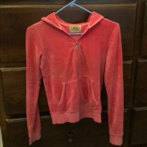A pink velour Juicy Couture Jacket.